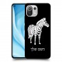 זברה כיסוי מגן קשיח בעיצוב אישי עם השם שלך ל Xiaomi Mi 11 Lite 5G יחידה אחת סקרין מובייל