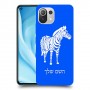 זברה כיסוי מגן קשיח בעיצוב אישי עם השם שלך ל Xiaomi Mi 11 Lite 5G יחידה אחת סקרין מובייל