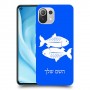 דגים כיסוי מגן קשיח בעיצוב אישי עם השם שלך ל Xiaomi Mi 11 Lite 5G יחידה אחת סקרין מובייל