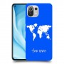 מפת העולם כיסוי מגן קשיח בעיצוב אישי עם השם שלך ל Xiaomi Mi 11 Lite 5G יחידה אחת סקרין מובייל
