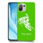 אופנוע שלג כיסוי מגן קשיח בעיצוב אישי עם השם שלך ל Xiaomi Mi 11 Lite 5G יחידה אחת סקרין מובייל