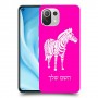 זברה כיסוי מגן קשיח בעיצוב אישי עם השם שלך ל Xiaomi Mi 11 Lite 5G יחידה אחת סקרין מובייל