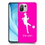 כדורגל - אישה כיסוי מגן קשיח בעיצוב אישי עם השם שלך ל Xiaomi Mi 11 Lite 5G יחידה אחת סקרין מובייל