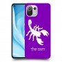 עקרב כיסוי מגן קשיח בעיצוב אישי עם השם שלך ל Xiaomi Mi 11 Lite 5G יחידה אחת סקרין מובייל