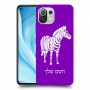 זברה כיסוי מגן קשיח בעיצוב אישי עם השם שלך ל Xiaomi Mi 11 Lite 5G יחידה אחת סקרין מובייל