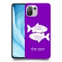 דגים כיסוי מגן קשיח בעיצוב אישי עם השם שלך ל Xiaomi Mi 11 Lite 5G יחידה אחת סקרין מובייל