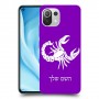 עקרב כיסוי מגן קשיח בעיצוב אישי עם השם שלך ל Xiaomi Mi 11 Lite 5G יחידה אחת סקרין מובייל