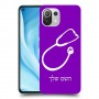 רופא סטטוסקופ כיסוי מגן קשיח בעיצוב אישי עם השם שלך ל Xiaomi Mi 11 Lite 5G יחידה אחת סקרין מובייל