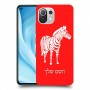 זברה כיסוי מגן קשיח בעיצוב אישי עם השם שלך ל Xiaomi Mi 11 Lite 5G יחידה אחת סקרין מובייל