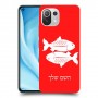 דגים כיסוי מגן קשיח בעיצוב אישי עם השם שלך ל Xiaomi Mi 11 Lite 5G יחידה אחת סקרין מובייל