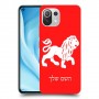אריה כיסוי מגן קשיח בעיצוב אישי עם השם שלך ל Xiaomi Mi 11 Lite 5G יחידה אחת סקרין מובייל