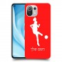 כדורגל - אישה כיסוי מגן קשיח בעיצוב אישי עם השם שלך ל Xiaomi Mi 11 Lite 5G יחידה אחת סקרין מובייל
