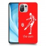 שחקן כדורגל כיסוי מגן קשיח בעיצוב אישי עם השם שלך ל Xiaomi Mi 11 Lite 5G יחידה אחת סקרין מובייל