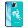 אופנוע שלג כיסוי מגן קשיח בעיצוב אישי עם השם שלך ל Xiaomi Mi 11 Lite 5G יחידה אחת סקרין מובייל