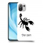 עקרב כיסוי מגן קשיח בעיצוב אישי עם השם שלך ל Xiaomi Mi 11 Lite 5G יחידה אחת סקרין מובייל