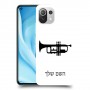 חצוצרה כיסוי מגן קשיח בעיצוב אישי עם השם שלך ל Xiaomi Mi 11 Lite 5G יחידה אחת סקרין מובייל