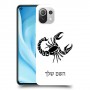 עקרב כיסוי מגן קשיח בעיצוב אישי עם השם שלך ל Xiaomi Mi 11 Lite 5G יחידה אחת סקרין מובייל