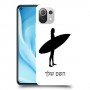 גלישה כיסוי מגן קשיח בעיצוב אישי עם השם שלך ל Xiaomi Mi 11 Lite 5G יחידה אחת סקרין מובייל