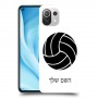 כדורעף - כדור כיסוי מגן קשיח בעיצוב אישי עם השם שלך ל Xiaomi Mi 11 Lite 5G יחידה אחת סקרין מובייל