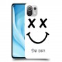 סמיילי כיסוי מגן קשיח בעיצוב אישי עם השם שלך ל Xiaomi Mi 11 Lite 5G יחידה אחת סקרין מובייל