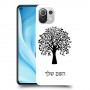עץ כיסוי מגן קשיח בעיצוב אישי עם השם שלך ל Xiaomi Mi 11 Lite 5G יחידה אחת סקרין מובייל