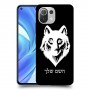 זאב כיסוי מגן קשיח בעיצוב אישי עם השם שלך ל Xiaomi Mi 11 Lite יחידה אחת סקרין מובייל