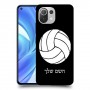 כדורעף - כדור כיסוי מגן קשיח בעיצוב אישי עם השם שלך ל Xiaomi Mi 11 Lite יחידה אחת סקרין מובייל