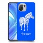 זברה כיסוי מגן קשיח בעיצוב אישי עם השם שלך ל Xiaomi Mi 11 Lite יחידה אחת סקרין מובייל