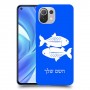 דגים כיסוי מגן קשיח בעיצוב אישי עם השם שלך ל Xiaomi Mi 11 Lite יחידה אחת סקרין מובייל