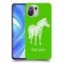 זברה כיסוי מגן קשיח בעיצוב אישי עם השם שלך ל Xiaomi Mi 11 Lite יחידה אחת סקרין מובייל