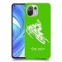 אופנוע שלג כיסוי מגן קשיח בעיצוב אישי עם השם שלך ל Xiaomi Mi 11 Lite יחידה אחת סקרין מובייל