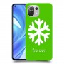 שלג כיסוי מגן קשיח בעיצוב אישי עם השם שלך ל Xiaomi Mi 11 Lite יחידה אחת סקרין מובייל
