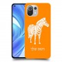 זברה כיסוי מגן קשיח בעיצוב אישי עם השם שלך ל Xiaomi Mi 11 Lite יחידה אחת סקרין מובייל