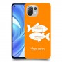 דגים כיסוי מגן קשיח בעיצוב אישי עם השם שלך ל Xiaomi Mi 11 Lite יחידה אחת סקרין מובייל