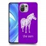 זברה כיסוי מגן קשיח בעיצוב אישי עם השם שלך ל Xiaomi Mi 11 Lite יחידה אחת סקרין מובייל