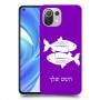 דגים כיסוי מגן קשיח בעיצוב אישי עם השם שלך ל Xiaomi Mi 11 Lite יחידה אחת סקרין מובייל