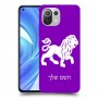 אריה כיסוי מגן קשיח בעיצוב אישי עם השם שלך ל Xiaomi Mi 11 Lite יחידה אחת סקרין מובייל