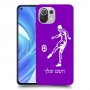 שחקן כדורגל כיסוי מגן קשיח בעיצוב אישי עם השם שלך ל Xiaomi Mi 11 Lite יחידה אחת סקרין מובייל
