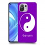 סמל יינג יאנג - סין כיסוי מגן קשיח בעיצוב אישי עם השם שלך ל Xiaomi Mi 11 Lite יחידה אחת סקרין מובייל