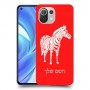 זברה כיסוי מגן קשיח בעיצוב אישי עם השם שלך ל Xiaomi Mi 11 Lite יחידה אחת סקרין מובייל