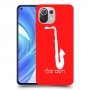 סקספון כיסוי מגן קשיח בעיצוב אישי עם השם שלך ל Xiaomi Mi 11 Lite יחידה אחת סקרין מובייל