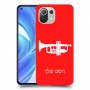 חצוצרה כיסוי מגן קשיח בעיצוב אישי עם השם שלך ל Xiaomi Mi 11 Lite יחידה אחת סקרין מובייל