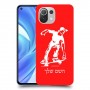 ילד סקייטבורד כיסוי מגן קשיח בעיצוב אישי עם השם שלך ל Xiaomi Mi 11 Lite יחידה אחת סקרין מובייל