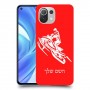 אופנוע שלג כיסוי מגן קשיח בעיצוב אישי עם השם שלך ל Xiaomi Mi 11 Lite יחידה אחת סקרין מובייל