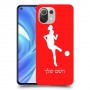 כדורגל - אישה כיסוי מגן קשיח בעיצוב אישי עם השם שלך ל Xiaomi Mi 11 Lite יחידה אחת סקרין מובייל