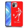 שחקן כדורגל כיסוי מגן קשיח בעיצוב אישי עם השם שלך ל Xiaomi Mi 11 Lite יחידה אחת סקרין מובייל