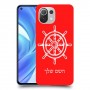 הגה - קפטן - ים כיסוי מגן קשיח בעיצוב אישי עם השם שלך ל Xiaomi Mi 11 Lite יחידה אחת סקרין מובייל