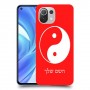 סמל יינג יאנג - סין כיסוי מגן קשיח בעיצוב אישי עם השם שלך ל Xiaomi Mi 11 Lite יחידה אחת סקרין מובייל