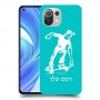 ילד סקייטבורד כיסוי מגן קשיח בעיצוב אישי עם השם שלך ל Xiaomi Mi 11 Lite יחידה אחת סקרין מובייל