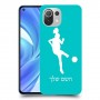 כדורגל - אישה כיסוי מגן קשיח בעיצוב אישי עם השם שלך ל Xiaomi Mi 11 Lite יחידה אחת סקרין מובייל